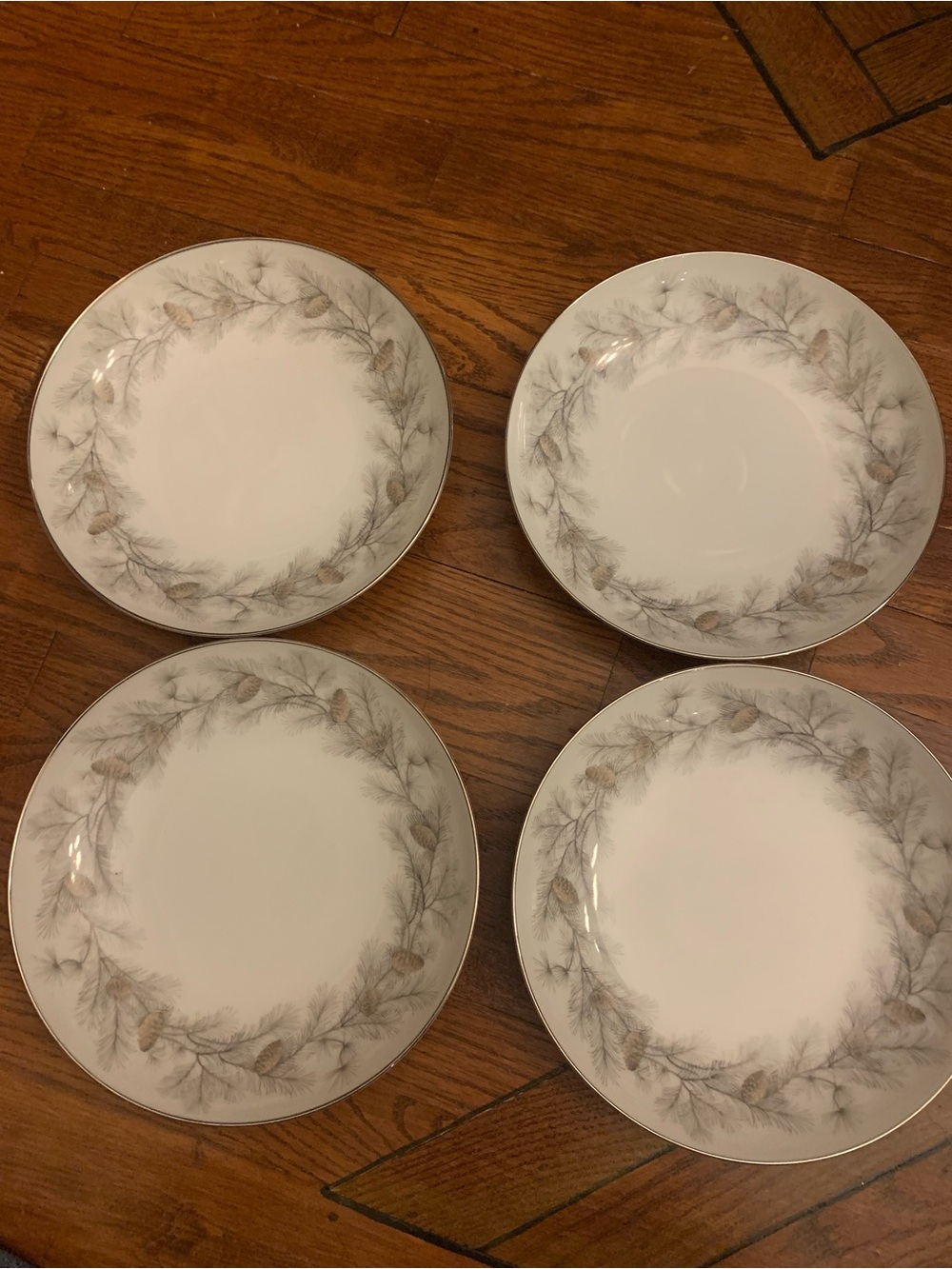 Sango Sierra Pines Set of 4 Soup Bowls 7 5/8 in